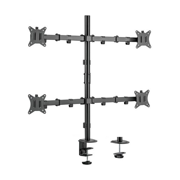 EQUIP Soporte de Monitor Giratorio 360° para Pantallas VESA de 17" a 32" (hasta 9 kg), Negro EQUIP Soporte de Monitor Giratorio 360° para Pantallas VESA de 17" a 32" (hasta 9 kg), Negro