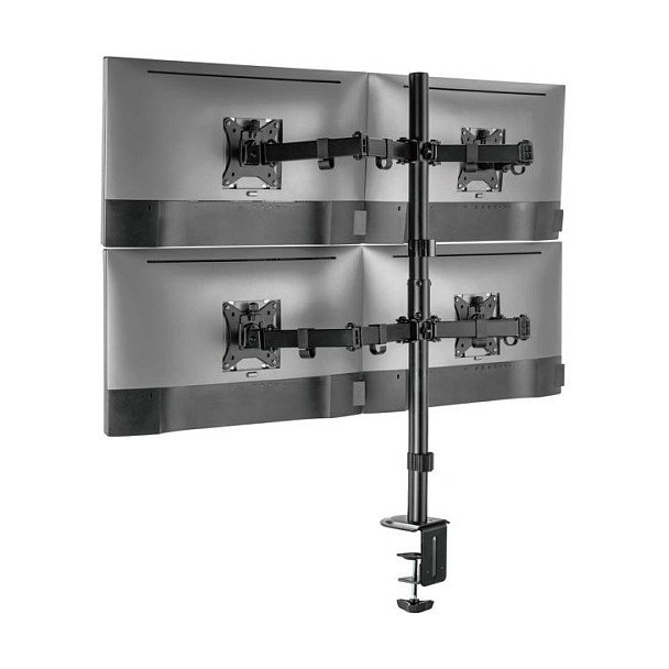 EQUIP Soporte de Monitor Giratorio 360° para Pantallas VESA de 17" a 32" (hasta 9 kg), Negro EQUIP Soporte de Monitor Giratorio 360° para Pantallas VESA de 17" a 32" (hasta 9 kg), Negro