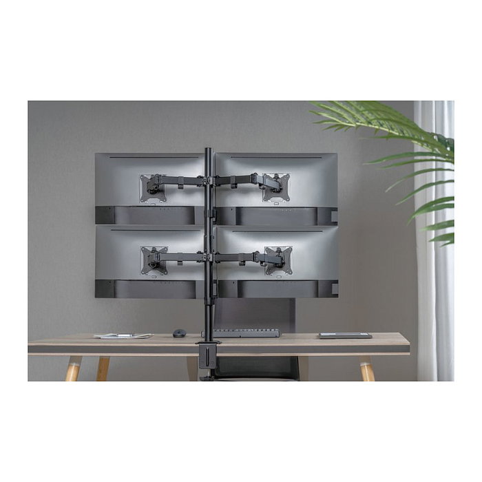 EQUIP Soporte de Monitor Giratorio 360° para Pantallas VESA de 17" a 32" (hasta 9 kg), Negro EQUIP Soporte de Monitor Giratorio 360° para Pantallas VESA de 17" a 32" (hasta 9 kg), Negro