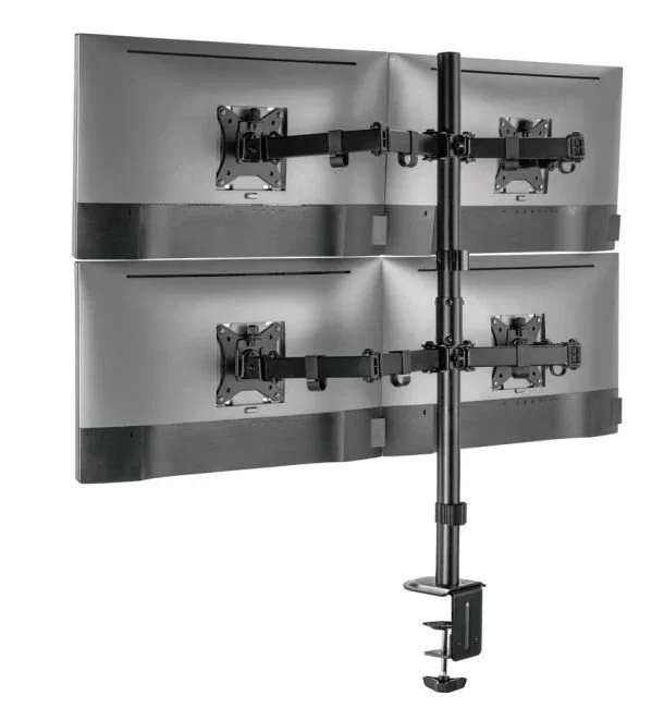 EQUIP Soporte de escritorio articulado para 4 monitores de 17''-32''