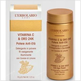 L'ERBOLARIO Vitamina C Oro Limpiadora En Polvo Iluminadora 35Gr