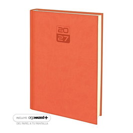 EDEUSTO Agenda Anual 2027 Tucson Tapa Acolchada Naranja