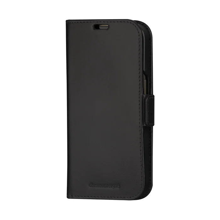 Dbramante1928 Lynge Funda Folio para Apple iPhone 15 con Cierre Magnético - Negro, Grano Entero, Resistente a Rayones y Polvo