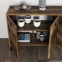 Hanah Home Elite 1616 Consola de Madera Contrachapada Recubierta de Melamina Color Nogal 180x80x45 cm