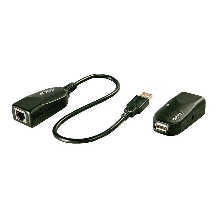 LINDY Extender USB 2.0 Cat5 Classic 1 Port 50m LG-8311 Transmisor y receptor de red Negro LINDY Extender USB 2.0 Cat5 Classic 1 Port 50m LG-8311 Transmisor y receptor de red Negro