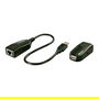 LINDY Extender USB 2.0 Cat5 Classic 1 Port 50m LG-8311 Transmisor y receptor de red Negro