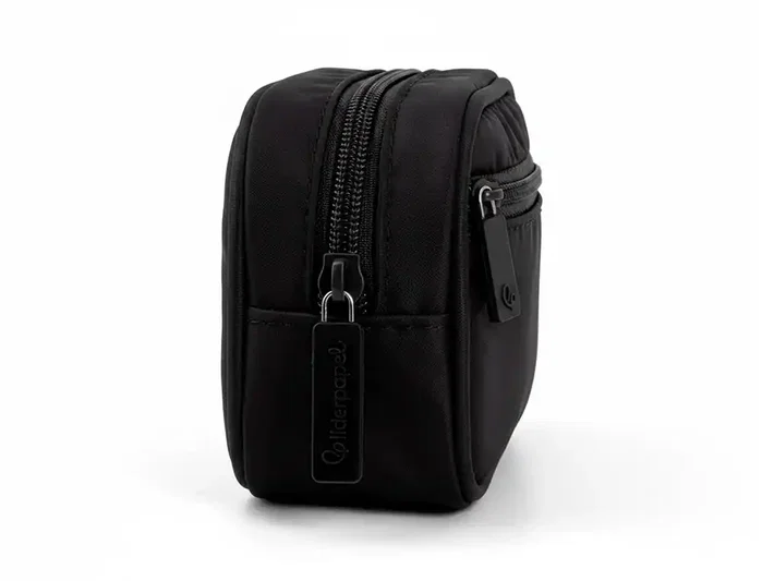 Liderpapel Estuche portatodo Duo 2 cremalleras negro