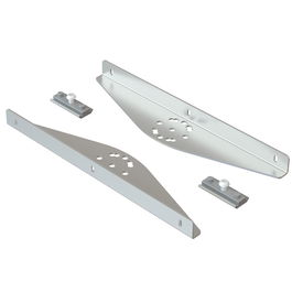 HERRAJES ALK Largo 358 Juego 2 Soportes Para Estante Regulable Acabado Gris 358mm