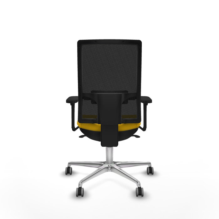 PIQUERAS Y CRESPO Silla de oficina Horna con mecanismo Sincro, Amarillo y Negro PIQUERAS Y CRESPO Silla de oficina Horna con mecanismo Sincro, Amarillo y Negro