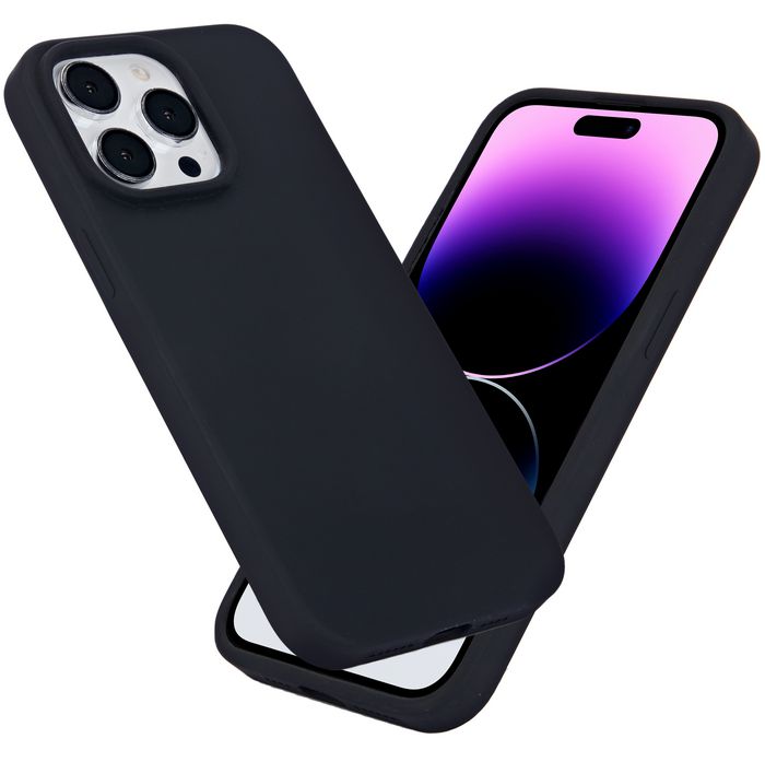 eSTUFF Funda Magnética INFINITE ROME para iPhone 13 Pro - Negra - Compatible con MagSafe, Protección contra Caídas de 2 m, Fabricada con 81% Material Reciclado