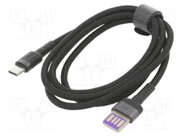 Baseus Cafule Cable USB a USB-C Huawei SuperCharge QC 3.0 5A 1m Negro-Gris
