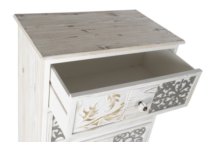 DKD Home Decor Cajonera de Madera con 5 Cajones