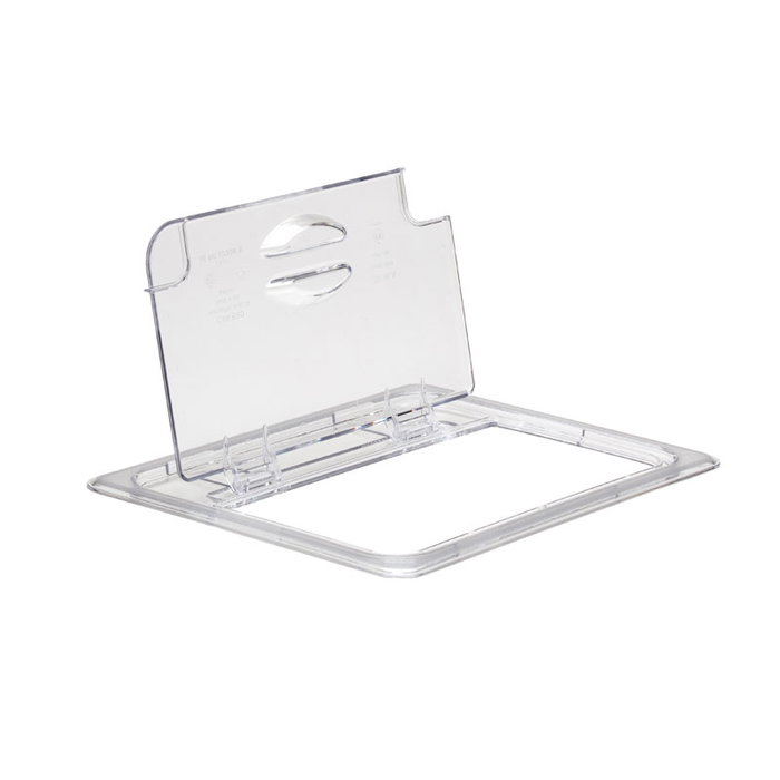CAMBRO Tapa FlipLid con muesca GN 1/2 - 26,5 x 32,5 cm - Transparente CAMBRO Tapa FlipLid con muesca GN 1/2 - 26,5 x 32,5 cm - Transparente