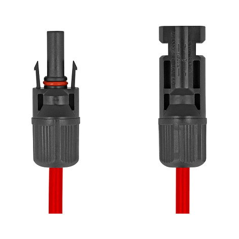 DeLOCK Cable plano solar DL4 macho a hembra 1 m rojo DeLOCK Cable plano solar DL4 macho a hembra 1 m rojo