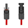 DeLOCK Cable plano solar DL4 macho a hembra 1 m rojo