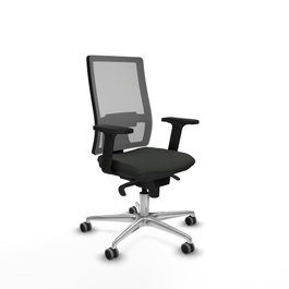 PIQUERAS Y CRESPO Silla de oficina Horna con mecanismo Sincro, Negro/Gris