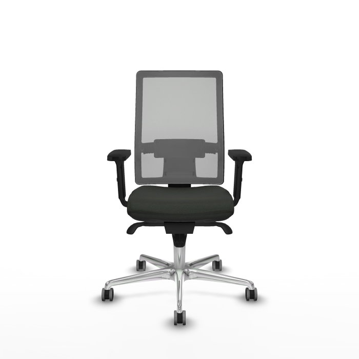 PIQUERAS Y CRESPO Silla de oficina Horna con mecanismo Sincro, Negro/Gris