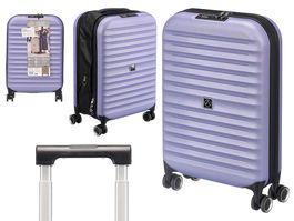 Arte Regal Maleta Plegable Rigida de Cabina con Candado, 4 Ruedas y Asa Acolchada, 37 Litros, Color Lila, Dimensiones 40x55.5x16 cm (Set de 3)