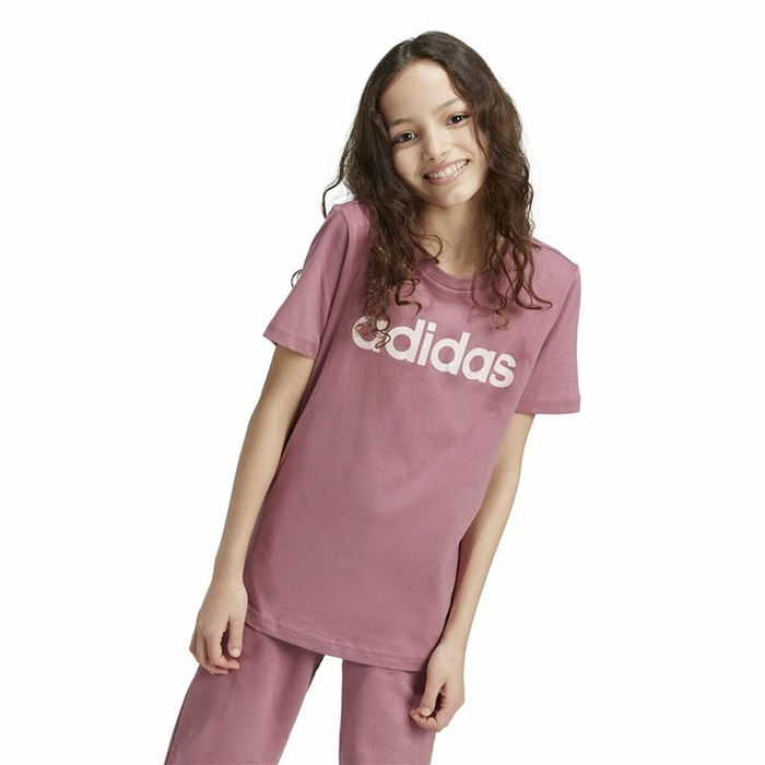 Camiseta de Manga Corta Mujer Adidas Essentials Rosa Camiseta de Manga Corta Mujer Adidas Essentials Rosa