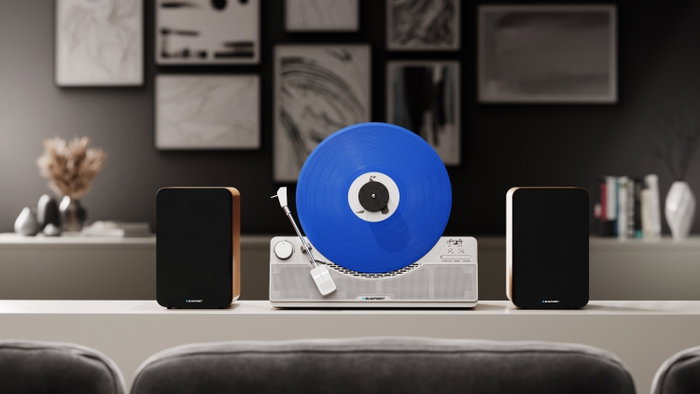 Blaupunkt VT100SL Tocadiscos Vertical Plateado