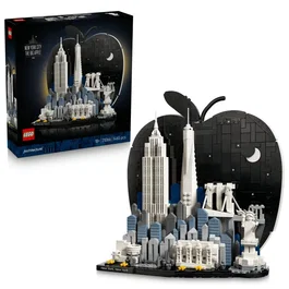Lego LEGO Architecture 21066 Nueva York, La Gran Manzana - Set de construcción en miniatura para adultos
