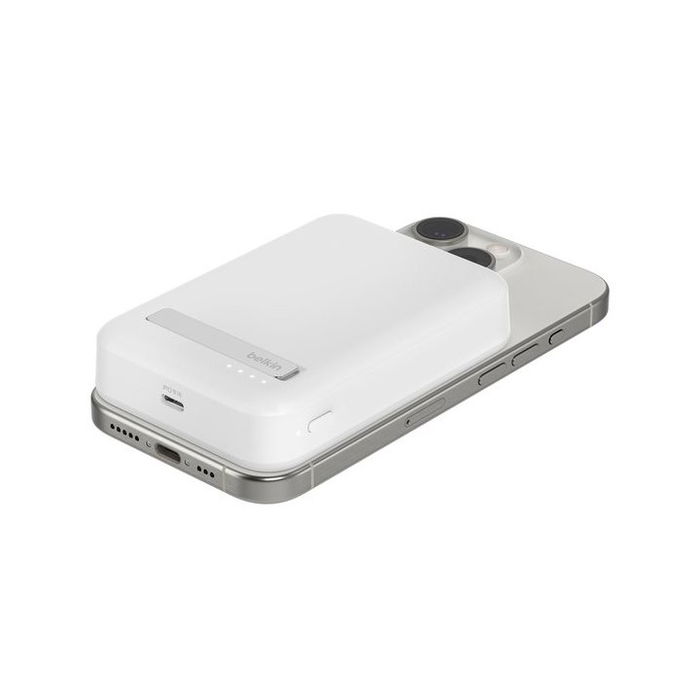 Belkin BPD008BTWH Powerbank Magnética 10000 mAh Qi2 Carga Rápida Inalámbrica Blanca para iPhone Belkin BPD008BTWH Powerbank Magnética 10000 mAh Qi2 Carga Rápida Inalámbrica Blanca para iPhone