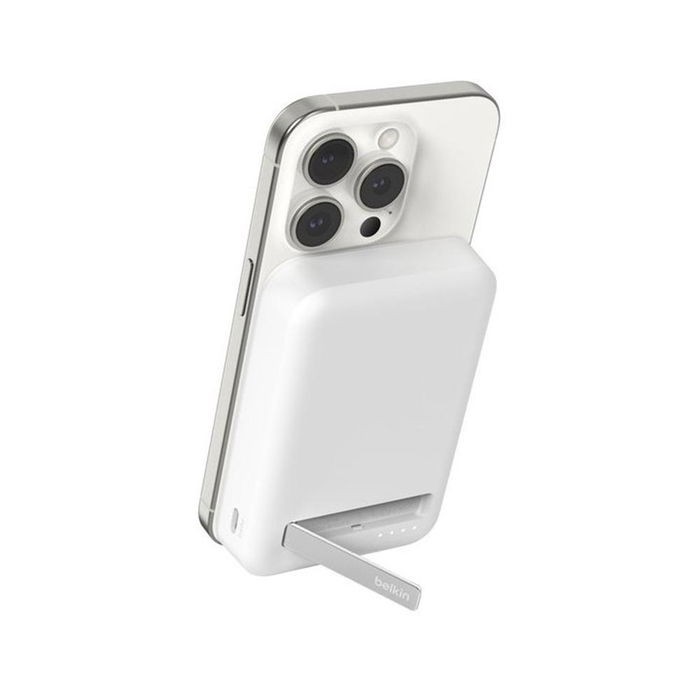 Belkin BPD008BTWH Powerbank Magnética 10000 mAh Qi2 Carga Rápida Inalámbrica Blanca para iPhone Belkin BPD008BTWH Powerbank Magnética 10000 mAh Qi2 Carga Rápida Inalámbrica Blanca para iPhone