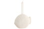 DKD Home Decor Hangzhou design 26b Portavela Mediterraneo Blanco Cemento 10 x 11 x 16 cm (4 Unidades) Simil Piedra con Detalle de Pez