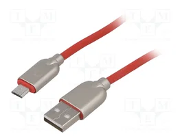 GEMBIRD Cablexpert USB 2.0 de 2m (USB A a Micro USB B) Rojo