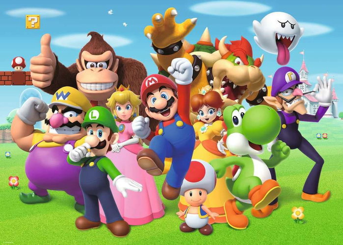 Nintendo Challenge Puzzle Super Mario 1000 piezas)