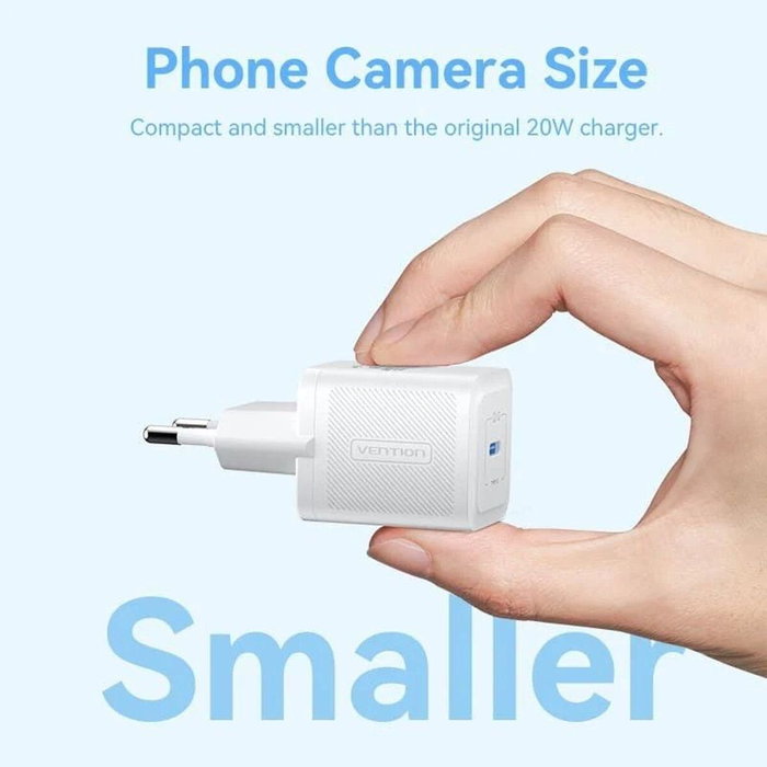 Vention Cargador de Pared GaN FEPW0-EU USB-C 20W Blanco