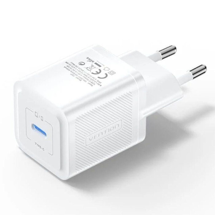 Vention Cargador de Pared GaN FEPW0-EU USB-C 20W Blanco