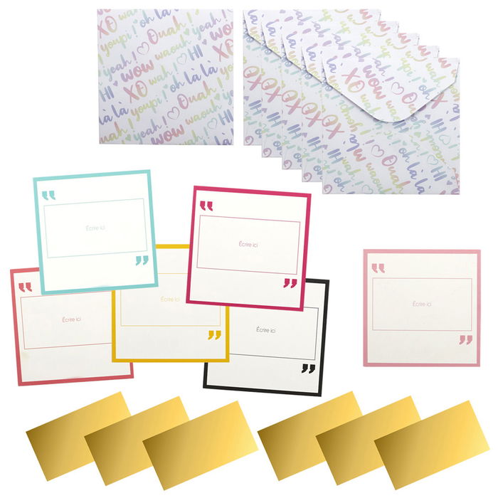 Party Time Juego De 6 Tarjetas De Invitación Rasca Party Time 18x20,5 Cm