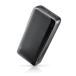 NGS QUIZ 20 Batería Externa 20000 mAh con Carga Rápida 22.5W Power Delivery, Pantalla LED, 2 Puertos USB-C, Color Negro