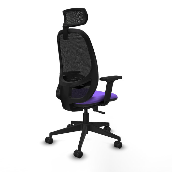 PIQUERAS Y CRESPO Silla de oficina Cilanco con mecanismo Sincro, Lila y Negro PIQUERAS Y CRESPO Silla de oficina Cilanco con mecanismo Sincro, Lila y Negro