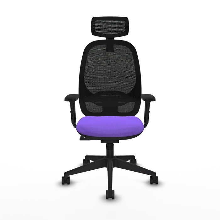 PIQUERAS Y CRESPO Silla de oficina Cilanco con mecanismo Sincro, Lila y Negro PIQUERAS Y CRESPO Silla de oficina Cilanco con mecanismo Sincro, Lila y Negro