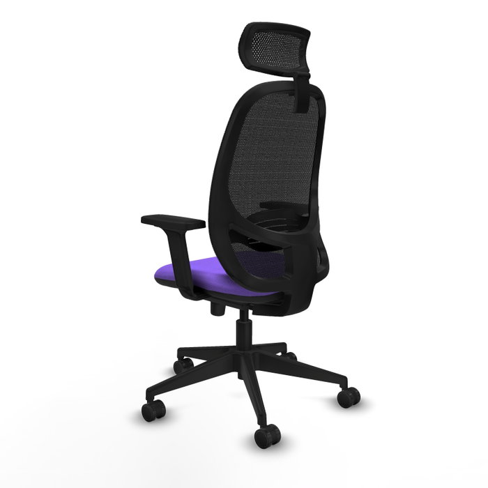 PIQUERAS Y CRESPO Silla de oficina Cilanco con mecanismo Sincro, Lila y Negro PIQUERAS Y CRESPO Silla de oficina Cilanco con mecanismo Sincro, Lila y Negro