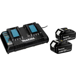 Makita Cargador de batería con 2 baterías BL1860B
