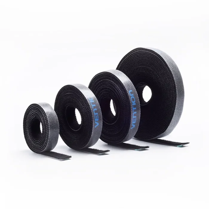 Vention KAABJ Tira organizadora de cables o Bridas adherentes Nylon, 5m (5000mm) x 11mm, Negro, 1 pieza