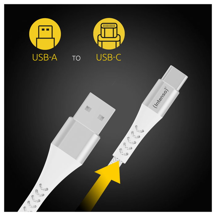Intenso Cable USB-C a USB-A A315C 1,5m Blanco