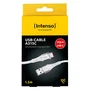 Intenso A315C / 7901102 Cable USB A a USB C 1.5m para Carga y Datos, Carga Rápida 60W, 480 Mbps, Nylon Trenzado, Blanco