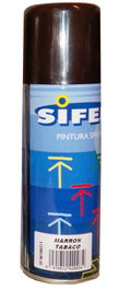 SIFER Pintura Spray Esmalte Acrílico Brillante Marrón Tabaco 200ml