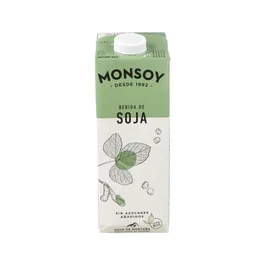 MONSOY Bebida Vegetal De Soja Bio 1Lt 6uds