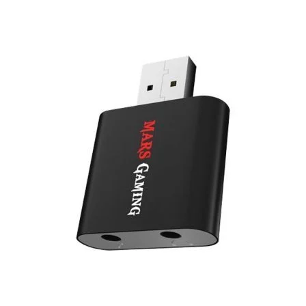 TARJETA DE SONIDO EXTERNA MARS GAMING MSC1 - SONIDO 7.1 - ENTRADA MICRÓFONO 3.5MM - SALIDA AUDIO 3.5MM - ALUMINIO - USB