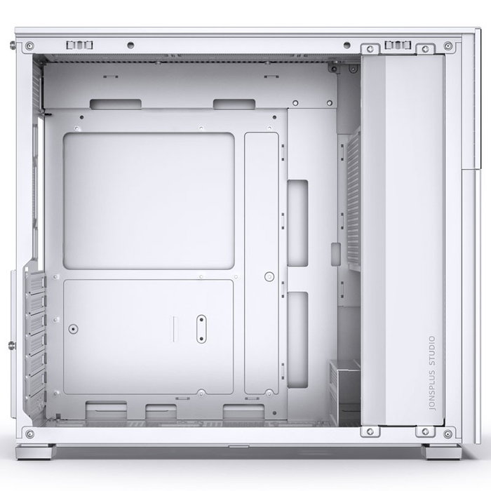 Jonsbo D41 Screen ATX Gehäuse, Cristal Templado - blanco