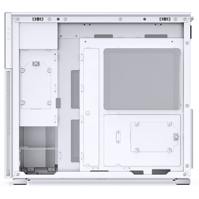 Jonsbo D41 Screen ATX Gehäuse, Cristal Templado - blanco