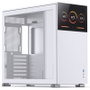 Jonsbo D41 Screen ATX Gehäuse, Cristal Templado - blanco