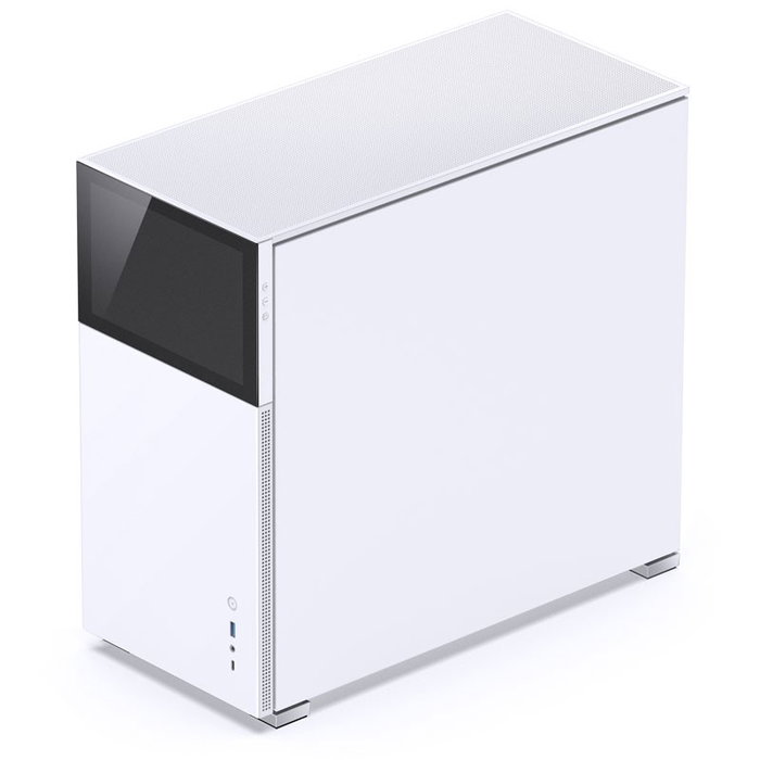 Jonsbo D41 Screen ATX Gehäuse, Cristal Templado - blanco
