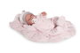 Antonio Juan Muñeca recién nacida Carla Nubes 40 cm, cuerpo blando de tela, con gorro y pijama, extremidades rotatorias