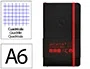 Antartik Cuaderno A6 Tapa Blanda Cuadriculado Negro y Rojo 100 Hojas 80gr FSC